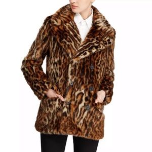Ralph Lauren leopard print fur coat